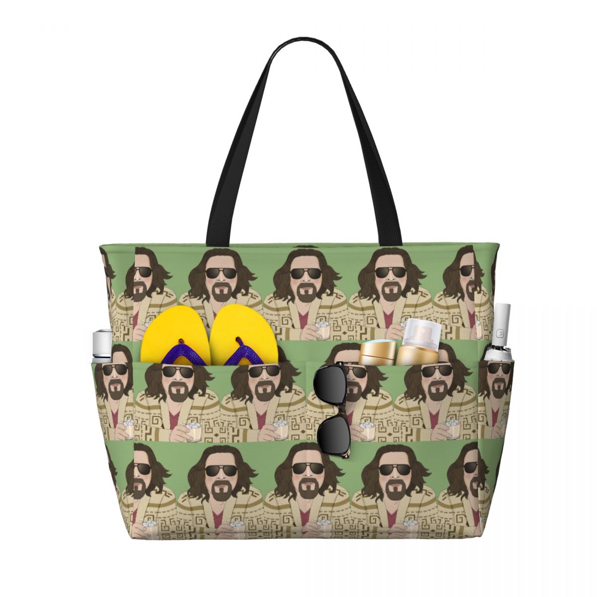 Yoga Fitness Dude - The Dude-The Big Lebowski Plaj Çantası