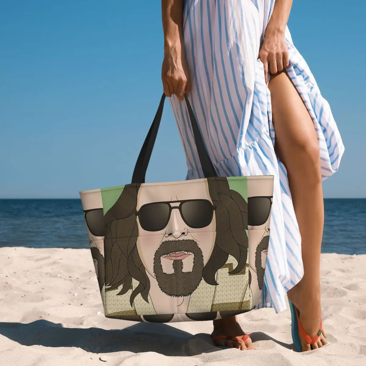 Yoga Fitness Dude - The Dude-The Big Lebowski Plaj Çantası