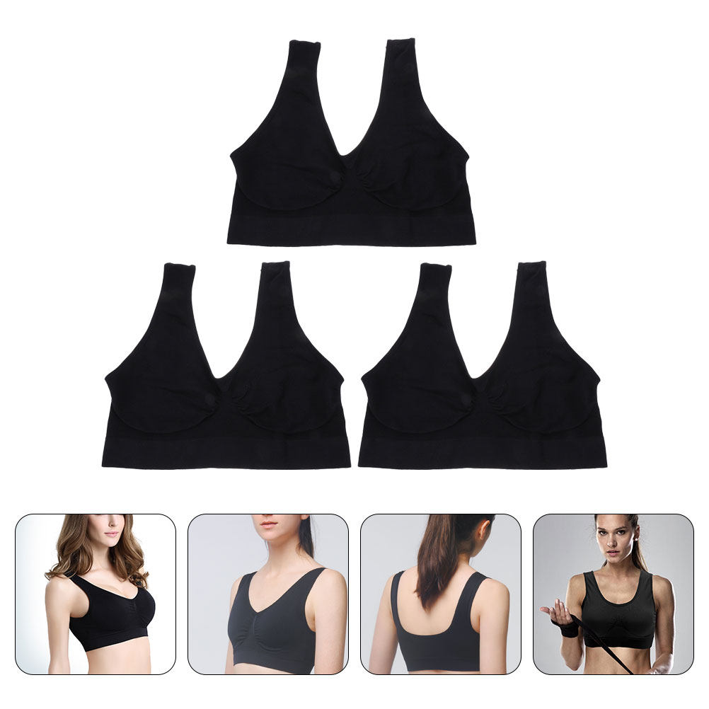 Yoga Daily Fitness - 3 Adet Yoga Sütyeni, Desteksiz, Spor